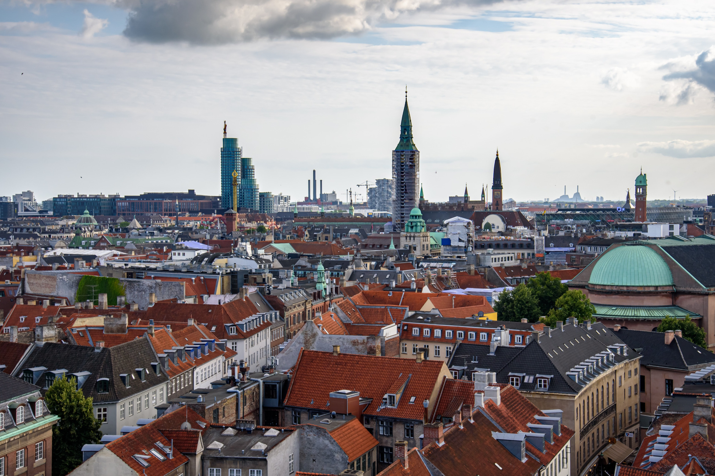 Blick über Kopenhagen (Dänemark); Wirtschaftsdetektei Kopenhagen (Dänemark), Detektivagentur Kopenhagen (Dänemark), Privatermittler Kopenhagen (Dänemark), Detektivbüro Kopenhagen (Dänemark)